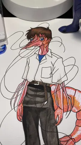 His name is Shrimpji. Laugh. Please. #shinjiikari #shinnie #evangelion #nge #kaworunagisa #artistsoftiktok 