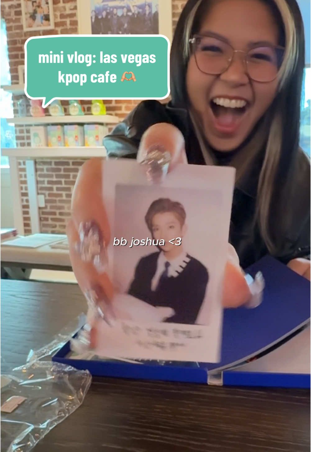 Not me in my vlogging era 🤭prepare to be sick of me bec im releasing everything from the vault (aka my camera roll) before this app goes down 😩anyway @the1004cafe was so cute! Can’t wait to come back when i go back to vegas again 🫶🏼 #seventeen #kpop #kpopfypシ 