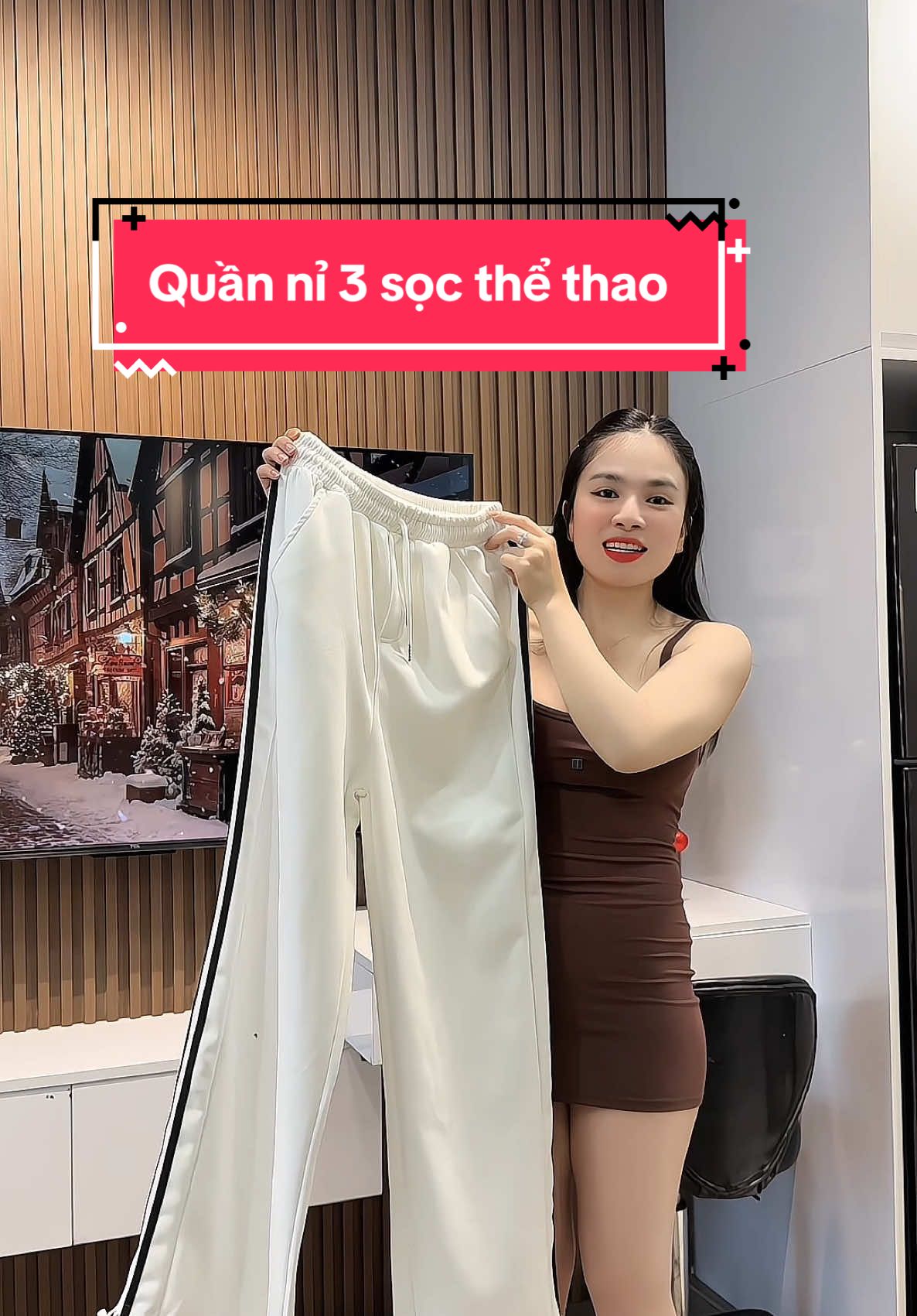 Quần nỉ 3 sọc thể thao