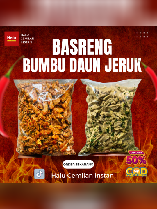 1Kg - BASRENG Campur (Pedas 500gr & Original 500gr) / makanan instan Spices cemilan  basreng Turun harga menjadi Rp35.498! #basreng 