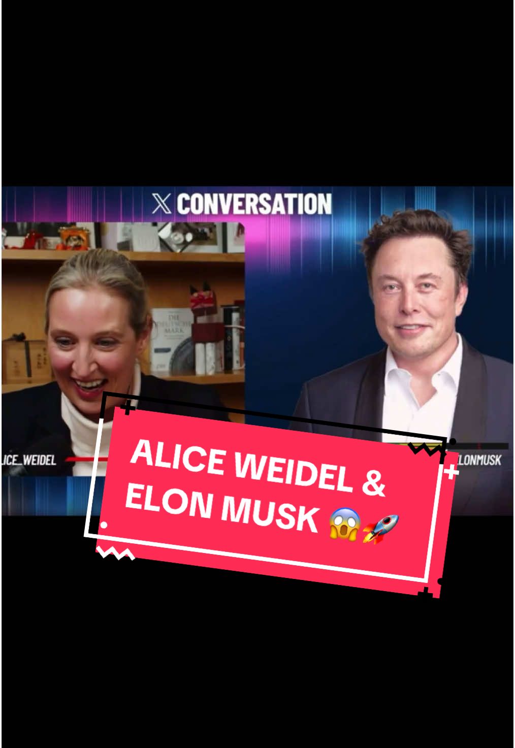 Alice Weidel trifft Elon Musk: Guter Vibe zwischen den beiden 🤣 #aliceweidel #elonmusk #hossundhopf #donaldtrump 