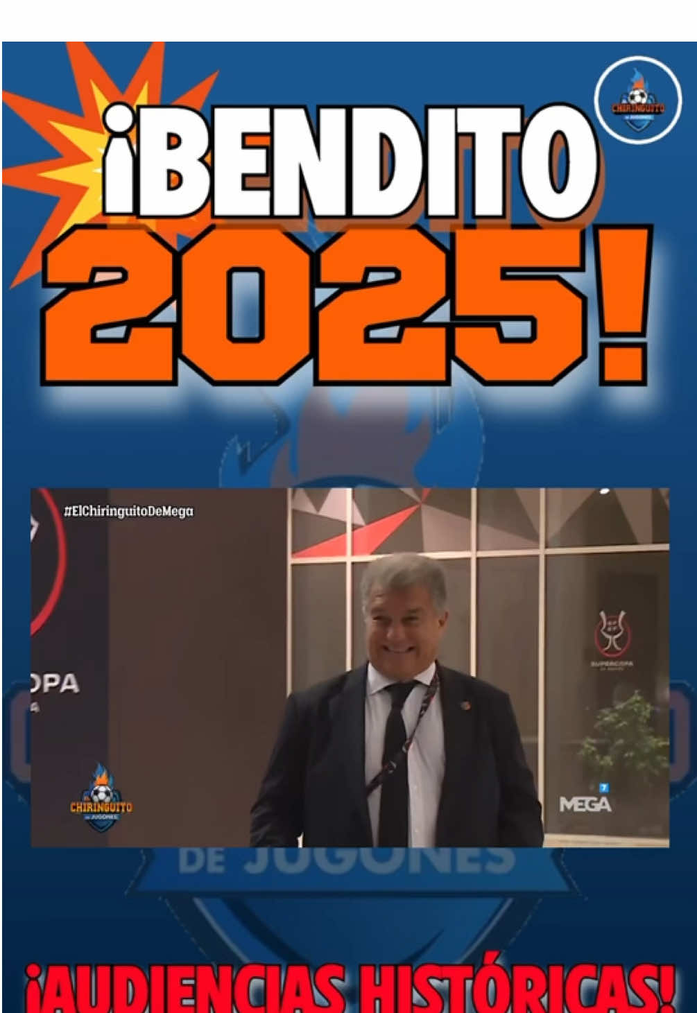 🧡 2025 ES NUESTRO AÑO 💙 👏 Audiencias históricas en estos primeros días. ¡A POR MÁS! #tiktokfootballacademy #elchiringuitotv #deportesentiktok 