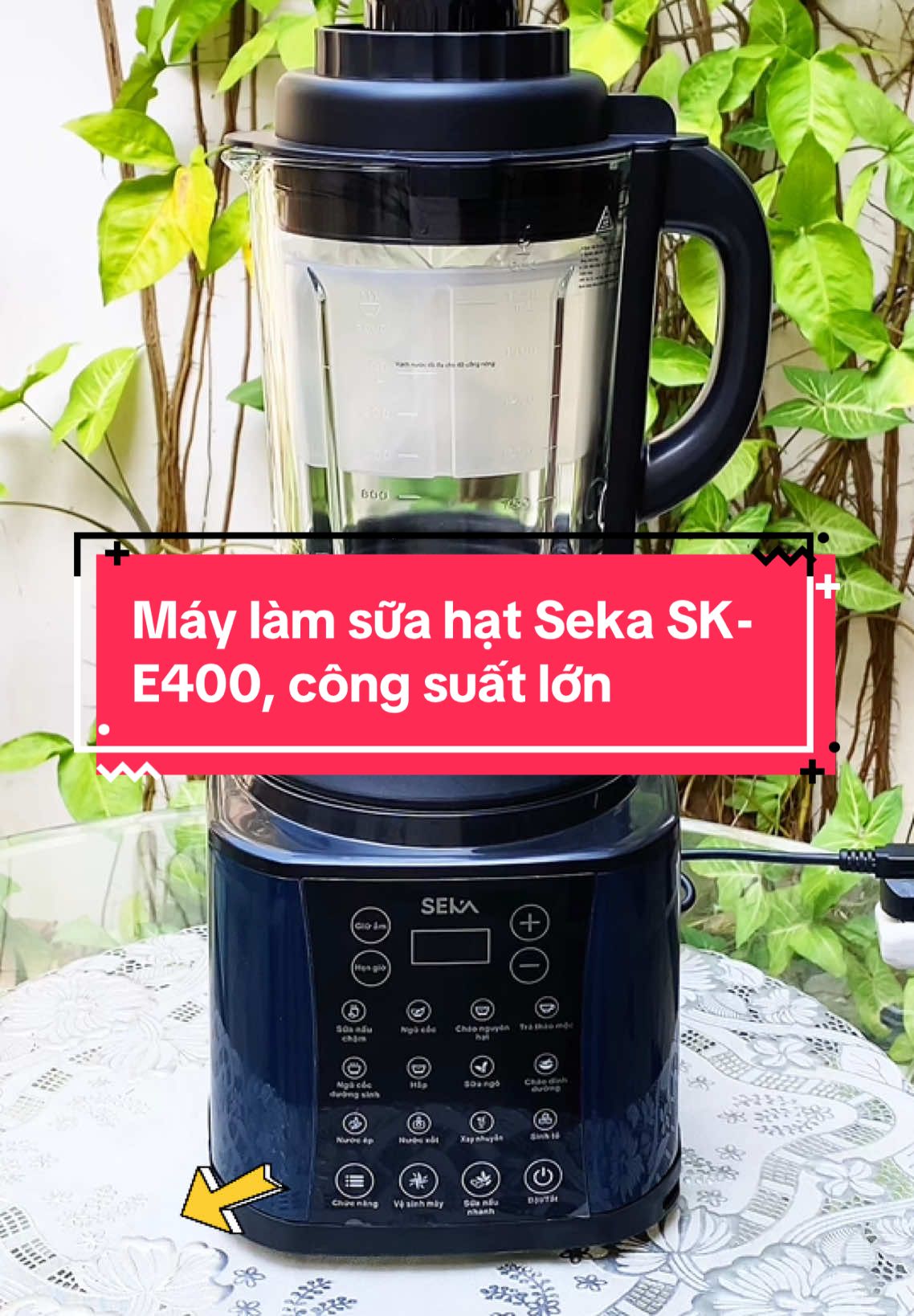 Máy làm sữa hạt Seka SK-E400, công suất lớn#hanhanhshop #dogiadungtienich #maylamsuahat 