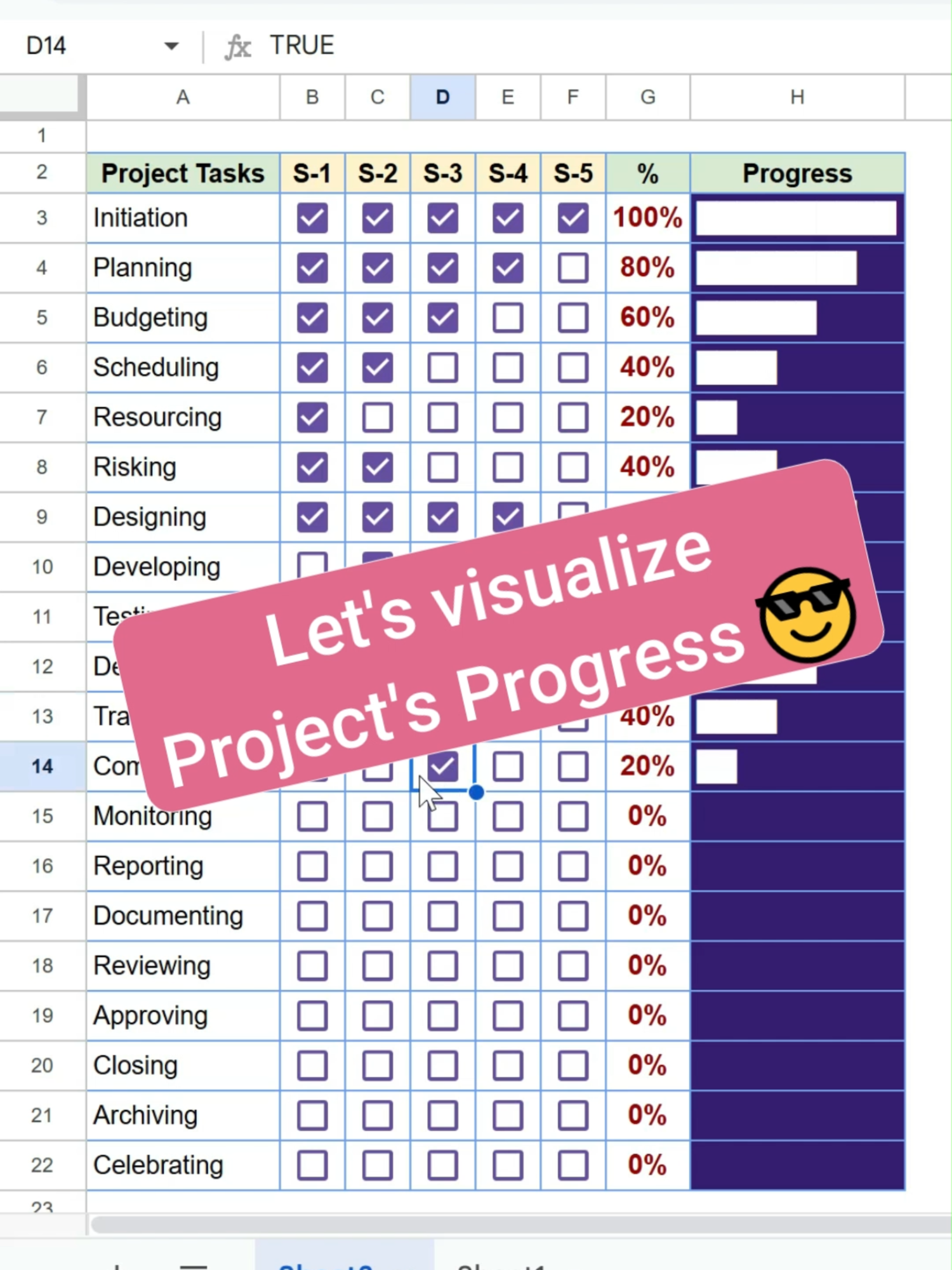 Create Project Tracker to monitor and control your projects #excel #excrltips #exceltutorial #excelstacks #learnexcelontiktok #excelhelp #productivityhacks #spreadsheet #microsoftexceltutorial #fyp #fypage #fypppppppppppppp