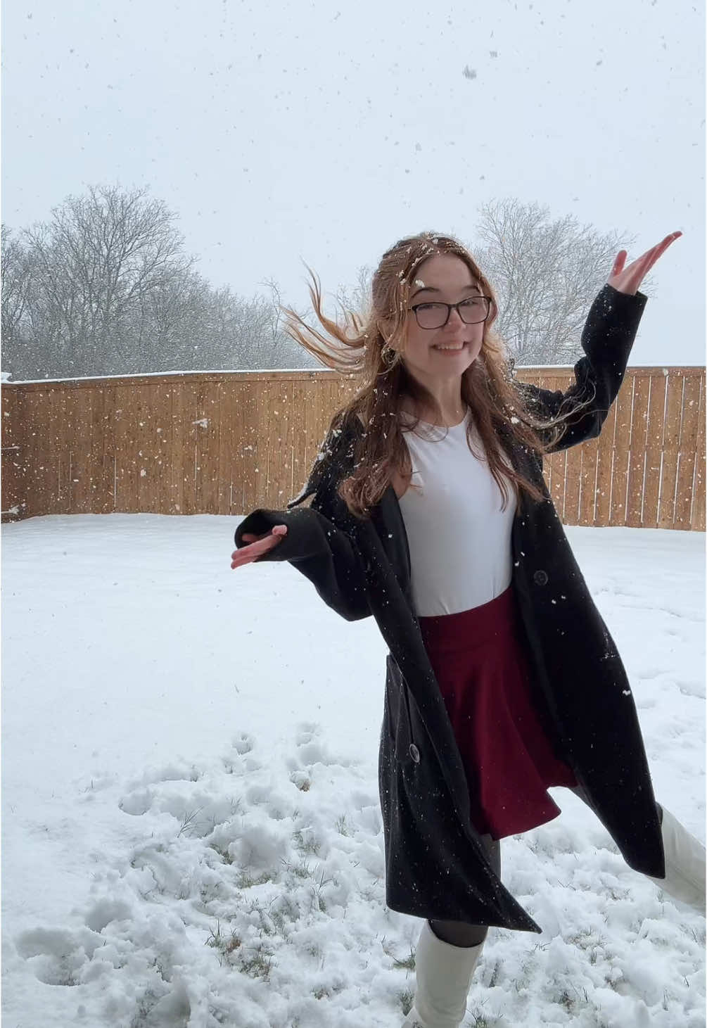 Left Right Left Right Go!  Snow in Texas Edition? First Time Dancing in the Snow and I can Say it was a Ton of Fun! Have You Had a Snow Day Yet? #dance #dancing #snow #cute 