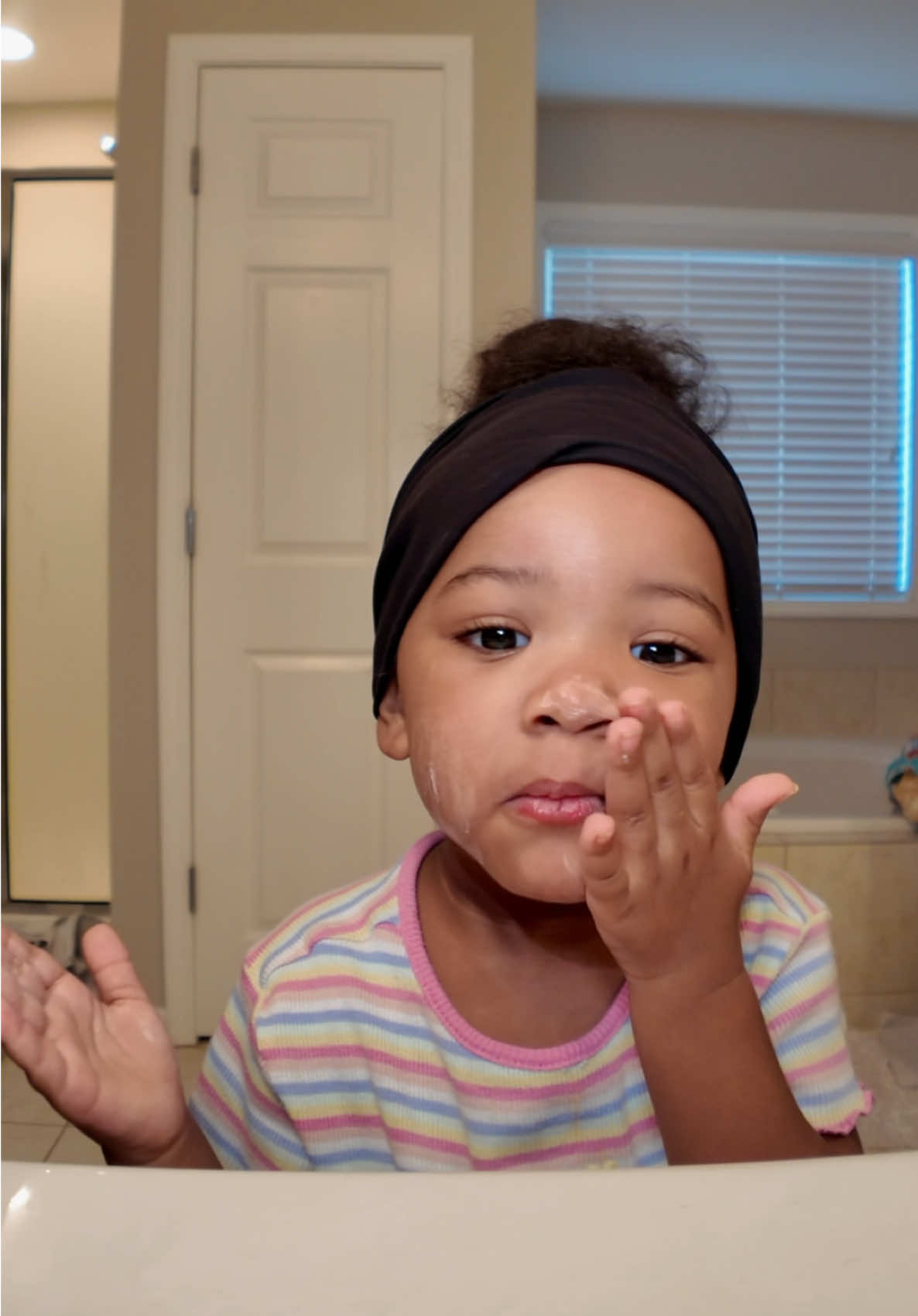 Toodie said “what’chall think!?” 😂 #toddler #skin #momlife #toddlersoftiktok