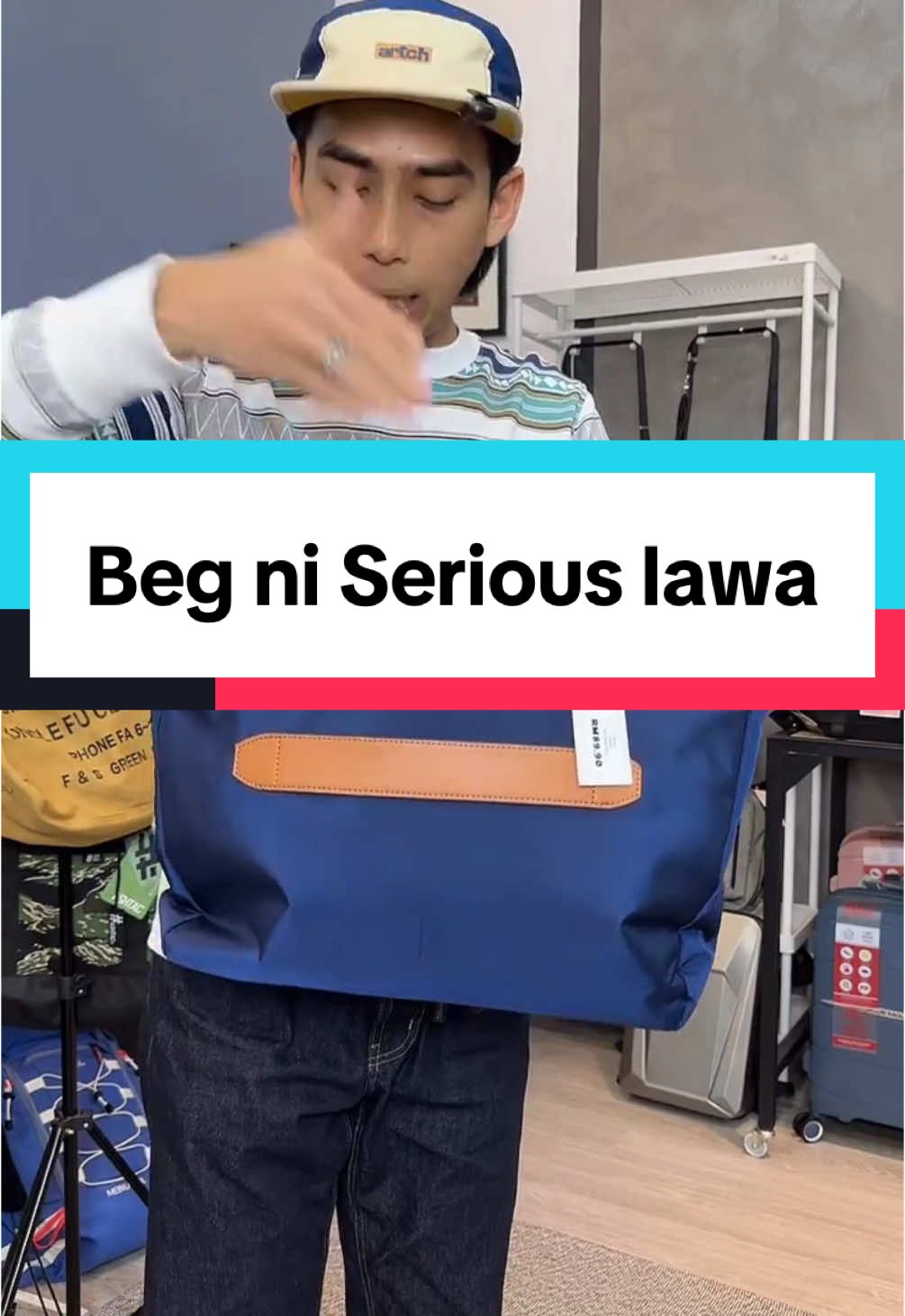 Tote Sling Bag dari brand Bange kalini lain macam ye guyss lawa dan color dia semua menarik Sharing Join us in the next LIVE!#tiktoklive #livehighlights #reviewbag #djangoempire #bag2uipoh #totebag #drawstring #diapersbag 