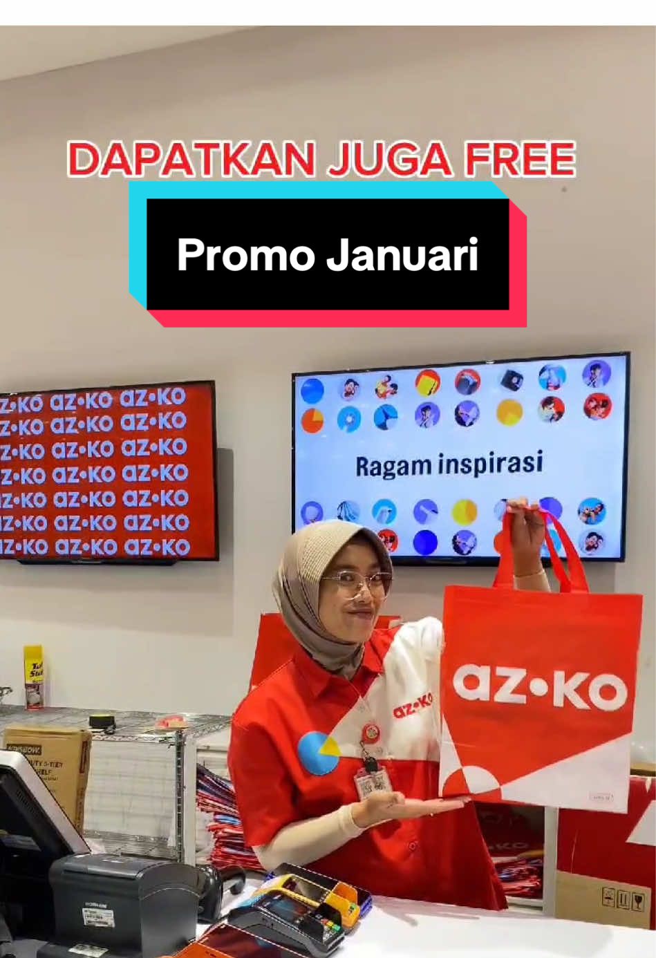 Ayo ke AZKO terdekat dan dapatkan promo free totebag dengan minimal pembelanjaan Rp 500.000 setiap harinya dan free payung dengan minimal pembelanjaan Rp 1.500.000 di hari Sabtu & Minggu! Ayo temukan beragam inspirasi dari A-Z bersama AZKO, Your Home Life Improvement Partner #AZKO #AwalCeritaEvolusi #AwalCeritaEvolusiBaru #DariSiniBisaLebih