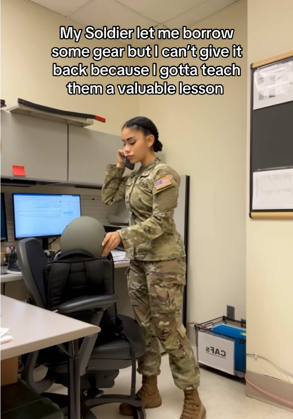 Bet you won’t let anyone borrow ya stuff again #miltok #military #usarmy #army #usnavy #navy #usmc #marines #usaf #airforce #fy #fyp #fypシ #fypシ゚viral #foryoupage 