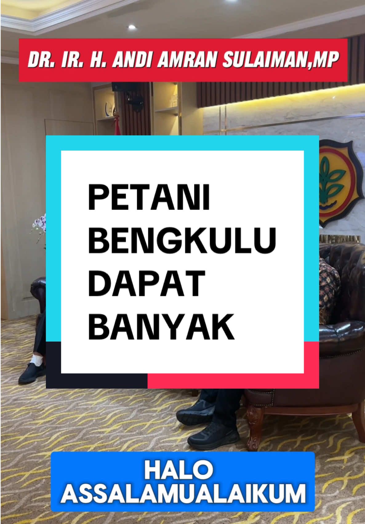 Hidayah ya rabb, Terimakasih Menteri Pertanian RI Bapa Andi Amran !! Terimakasih program cetak sawah baru, irigasi dan alat alat pertanian untuk Petani Bengkulu !! #petanibengkulu #helmihasan #bengkulu 