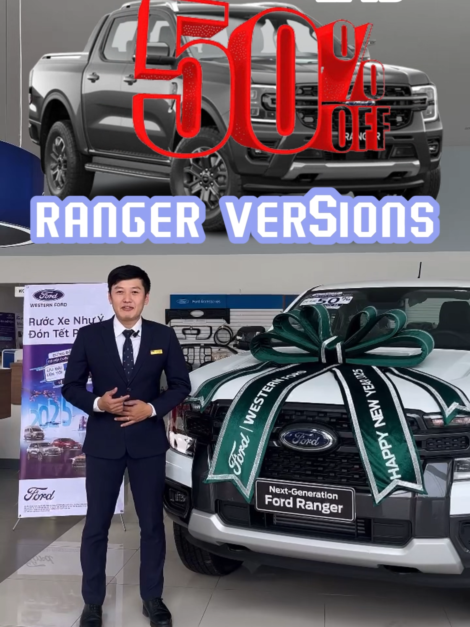 Đầu năm rộn ràng - Ưu đãi ngập tràn! Mở đầu 2025 với vô vàn deal hot, chương trình chỉ diễn ra đến 31/01. Còn chần chờ gì mà không đến Western Ford chọn ngay deal hời, rinh xe về nhà ✨ #ford #westernford #CTKM #LPTB