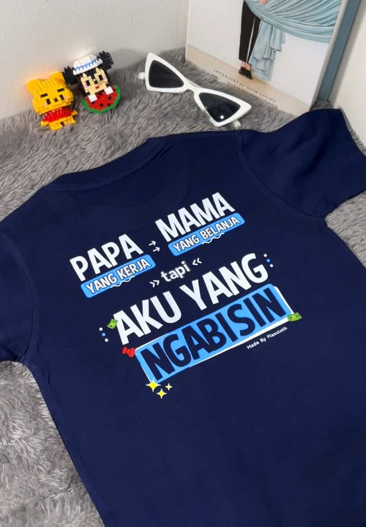 Kaos anak boss kecil, ready navy & hitam di keranjang kuning😍 #kaosviral #kaosanak #boskecil 