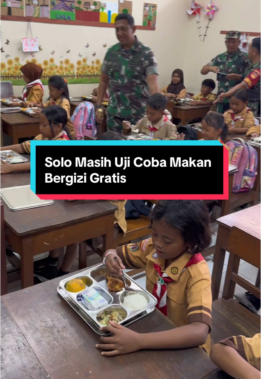Uji coba makan bergizi gratis di SD N Kepatihan, Jebres, Solo #makanbergizigratis #makansianggratis #fyp #fy #foryou #foryoupage 