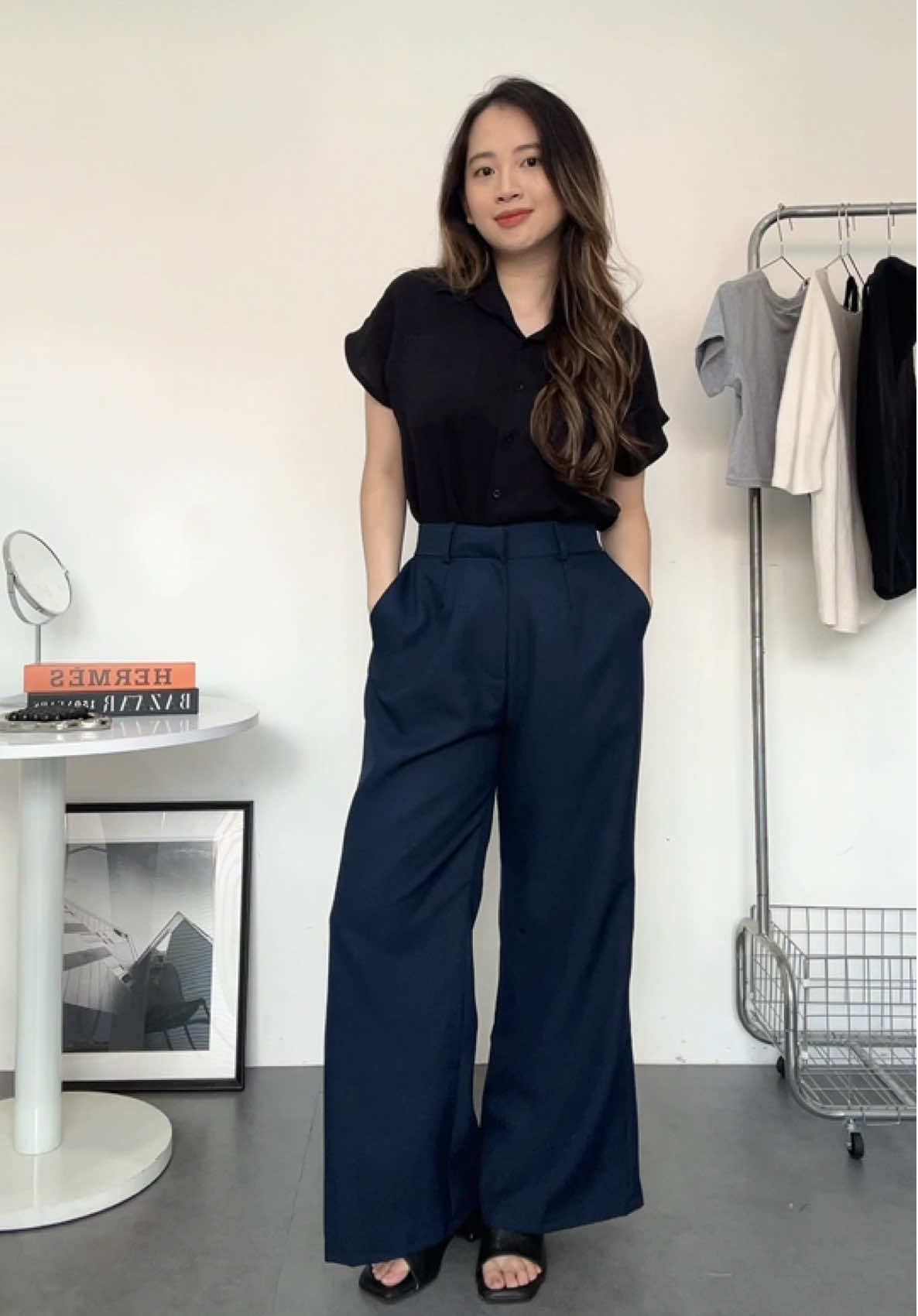 how cute etta pants #fyp #kulothighwaist #kulotwanita #ootdfashion 