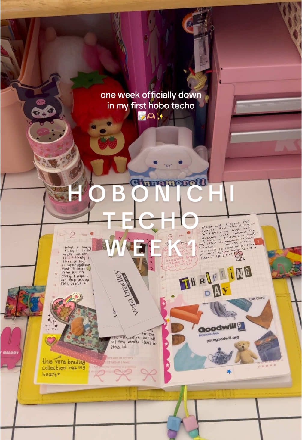 week 1 officially down and i’m so excited to keep up with a daily journal this year 🥹 a whole consistent week for me is groundbreaking, there’s something in these hobonichi papers i swear 😂 #hobonichi#hobonichitecho#hobonichiplanner#hobonichi2025#dailyjournal#journal#journaling#junkjournal#a6journal#journaltok#plannertok#plannercommunity#planner 