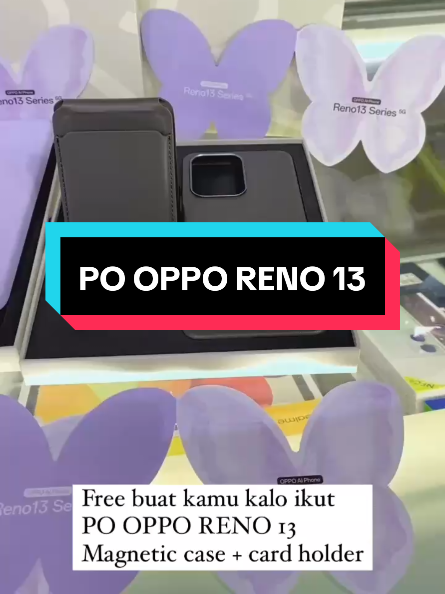 ga cuma magnetic case + holder tapi ada juga free pergantian antigores 2x dalam setahun dan Oppo care #reno13 #rekomendasi #oppo 