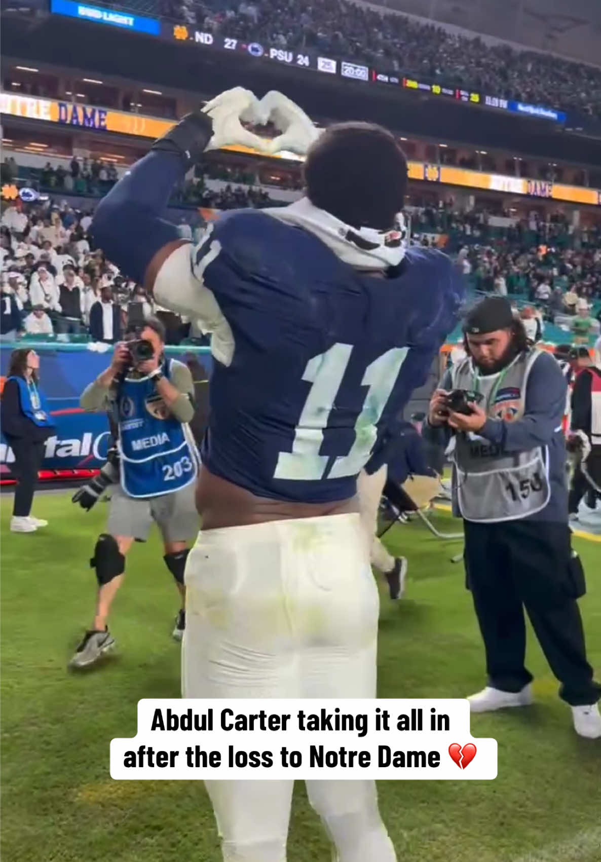 What a season for #AbdulCarter 🫶 #pennstate #cfb #football #cfbpostseason 