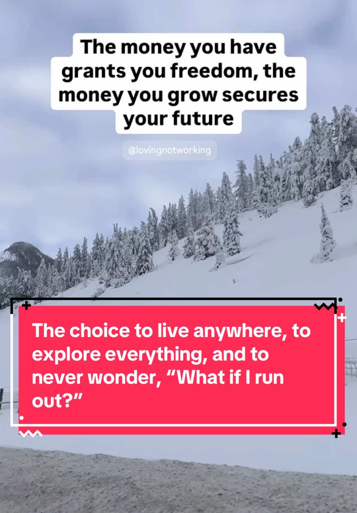 The money you have gives you freedom. It lets you enjoy life right now, whether that means traveling, experiencing new things, or simply having the peace of mind that your bills are covered without stress. But the money you grow? That is for your future. It is what creates a life where you are not just free for a moment, you are free for a lifetime. Here is the thing most people miss. Spending money feels good in the short term, but growing it is where the real power lies. When you focus on building wealth instead of just spending what you have, you are not trading your time for money anymore. You are trading your time for possibilities. You are giving your future self the gift of choice. The choice to work because you want to, not because you have to. The choice to live anywhere, to explore everything, and to never wonder, “What if I run out?” That is why I trade. The money I have now lets me live the life I want today. But the money I grow ensures I can keep living that life, no matter what the world throws at me. This is not about just surviving. This is about thriving, today, tomorrow & for years to come. And it is all possible when you make the decision to build, not just spend.