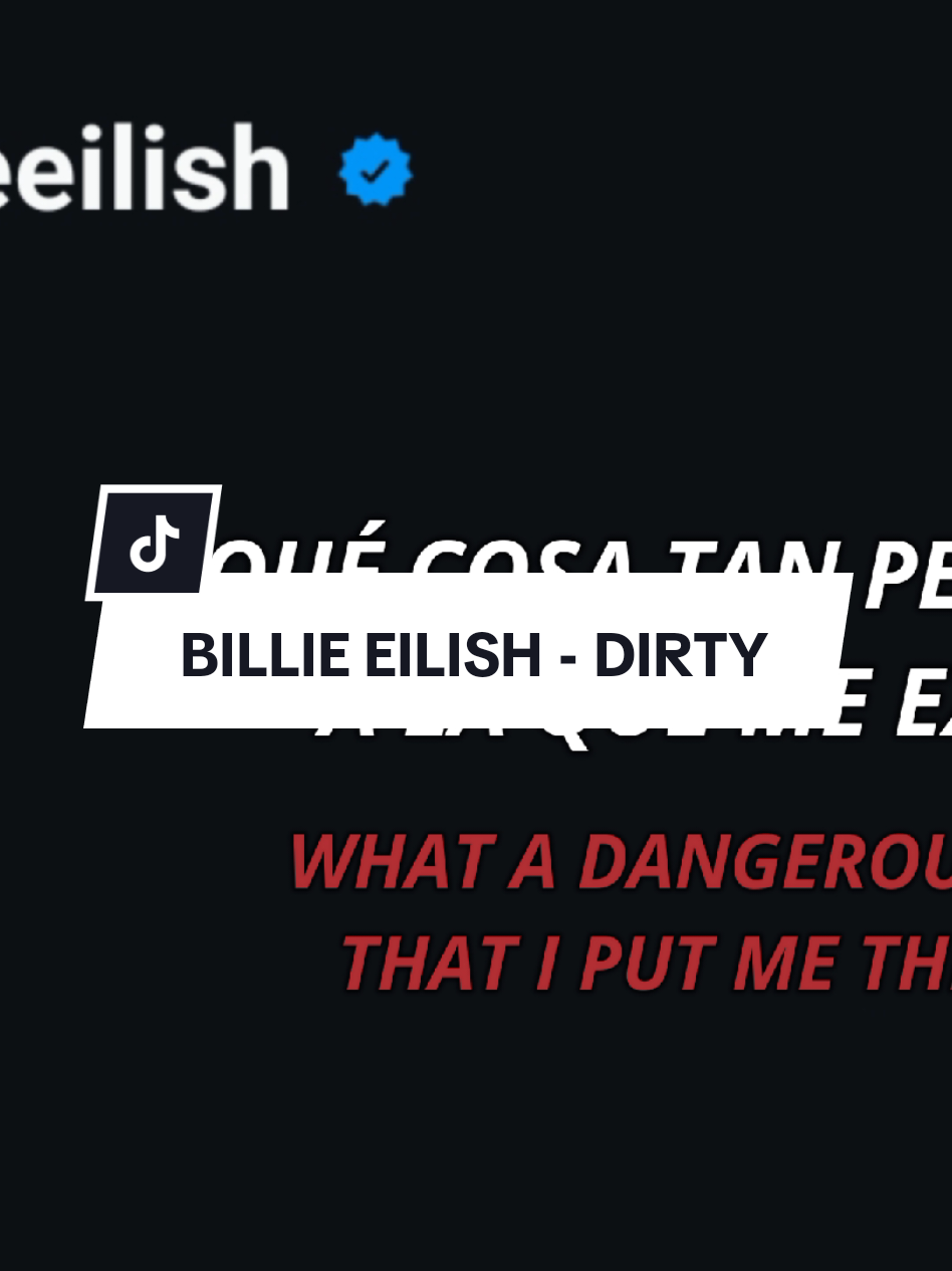 #BillieEilish #Dirty #KSI #CaughtIn2Minds #Leak #SubEspañol #Lyrics #Music #Video #fyp 