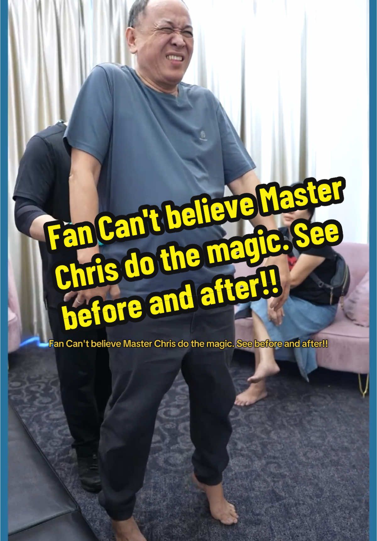 Fan Can't believe Master Chris do the magic. See before and after!! #masterchrisleong #chrisleong #tittar #clm #clmethod #midvalley #Premium #suite #pavilion #sripetaling #ampang #梁润江 #跌打 #师父 #鐵打 #师傅 #jakarta 