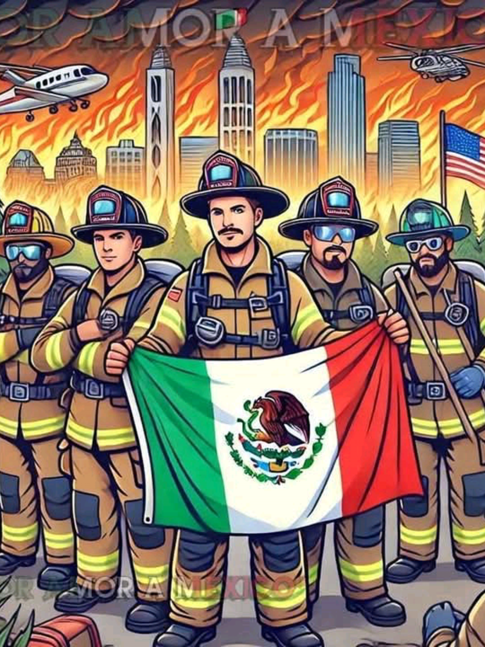 #mexico🇲🇽 #operacionserpienteamarilla #incendioforestal #california 