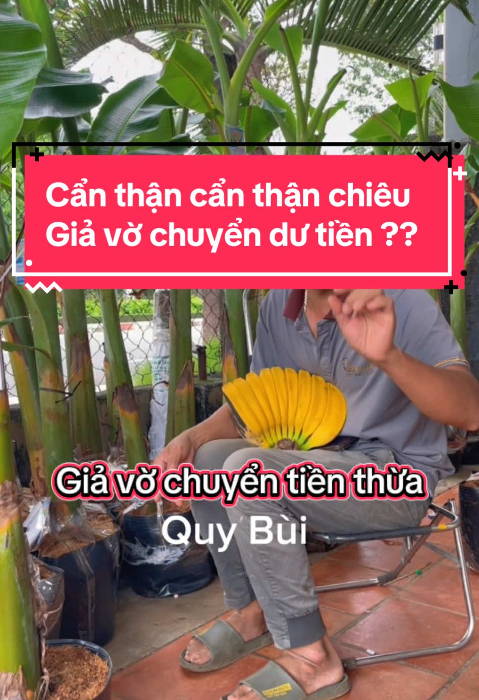 Cuối năm cẩn thận nha anh em ơi giờ nó ra chiều mới để chiếm đoạt tài sản của mình đó giả vờ chuyển tiền thừa và quét lại mã ck #xuhuongQ #chuoimusa #chuoibantayphat #chuoibantay #Qgarden 