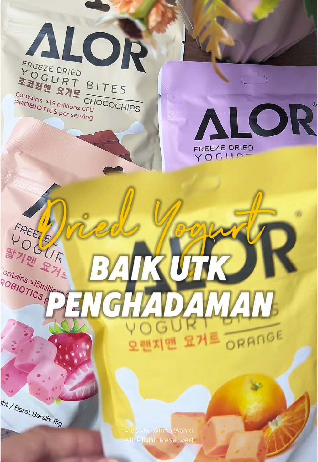 Yogurt freeze-dried, snek sihat, baik untuk usus! 🍓✨ Rangup, pelbagai perisa – rasa puas, badan cargas! Jom try sekarang! 💪 #produkreview #irmabagireview #yogurtkering #yogurtkeringbeku #driedyogurt #driedyogurtcubes #alorsignature #SnekSihat #YogurtFreezeDried