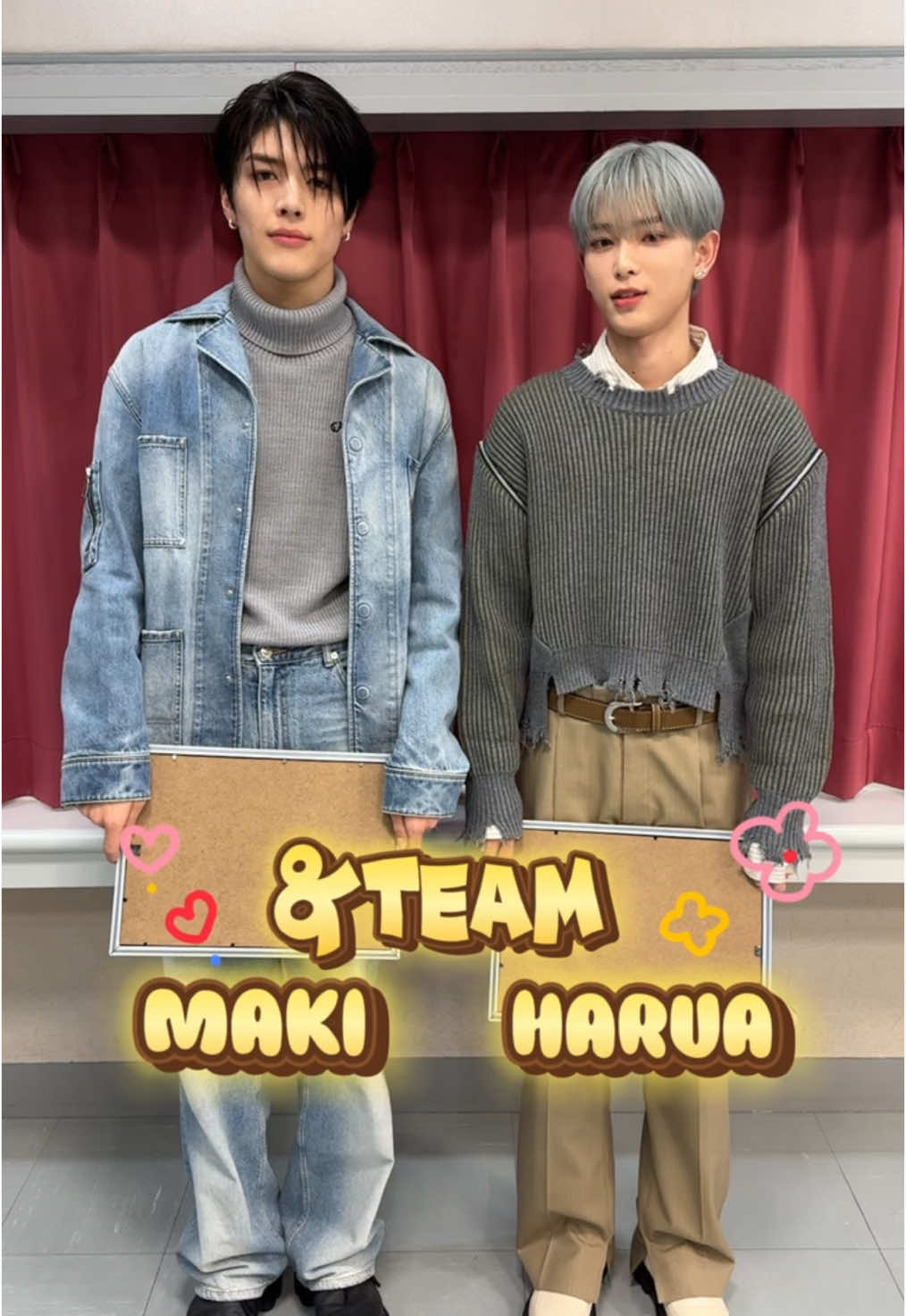 よるブラ収録後のHARUAくん&MAKIくんに直撃🗣️今年の抱負を聞いてみました🐍❤️#andTEAM #HARUA #MAKI #おすすめバラエティ #よるのブランチ @&TEAM 