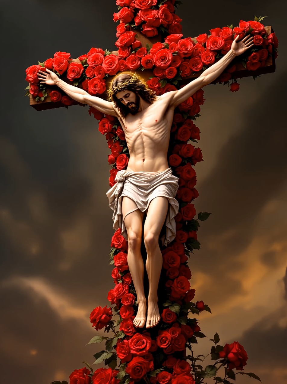 Jesus ist King #jesus #viral #rose #cross #jesuslovesyou #jesusisking #church #wallpaper #amen #bible #faith #explore #fyp #fy #foryou