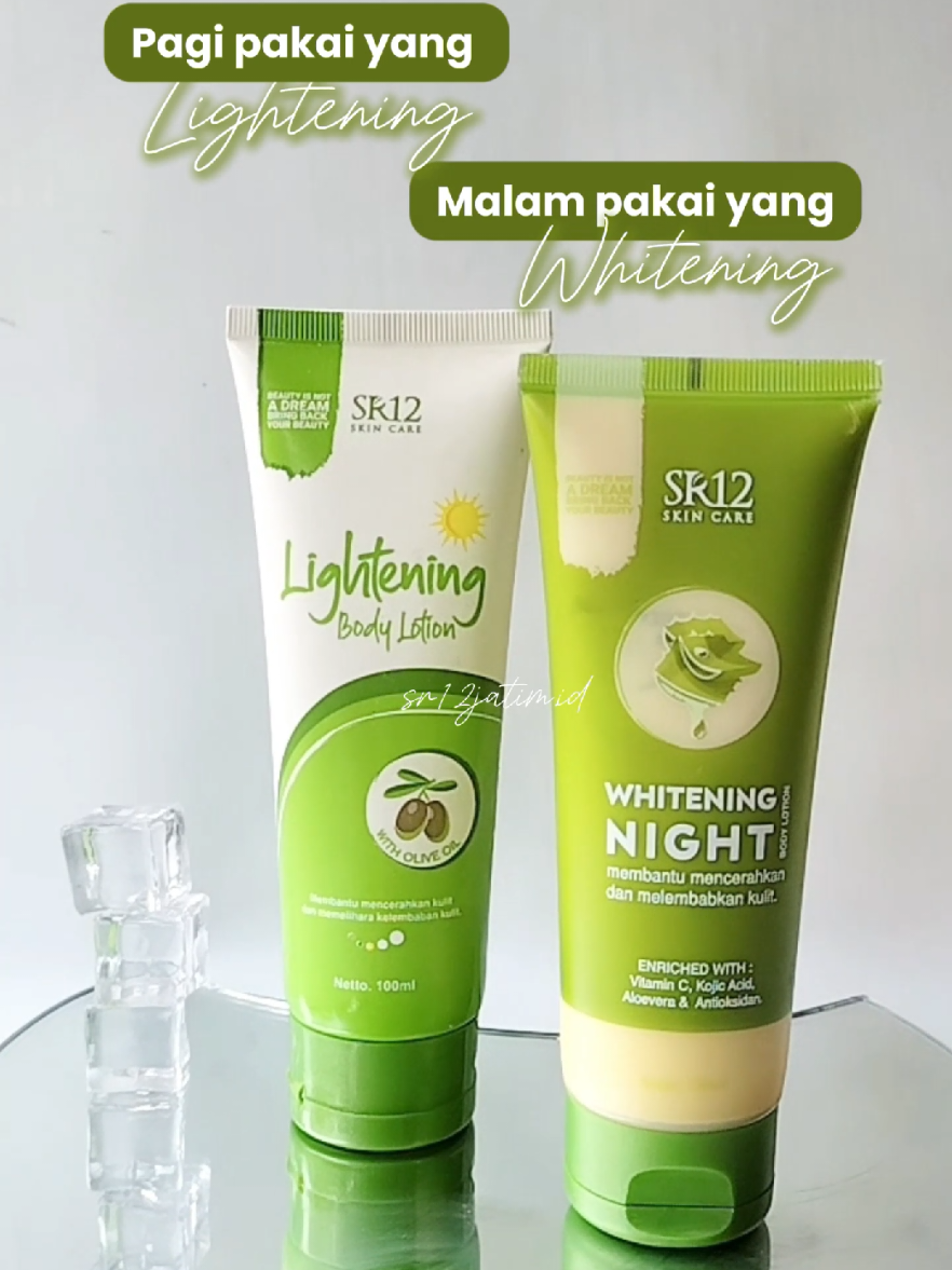 Body Lotion itu beda ya!! jangan sampai salah pilih oke🤗😍 #sr12 #bodylotion #whitening #bodylotionspf #spf30 