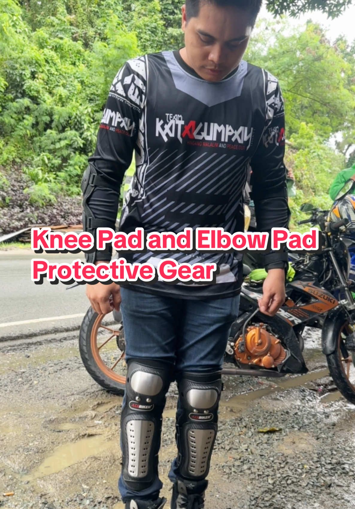 Acebiker Knee and Elbow Pad Motorcycle Gear Stainless and Carbon Fiber! #kneepad #elbowpad #motorcyclegear #motorcyclerider #protectivegear #TikTokShop #tiktokviral #fypシ゚viral #fyp 