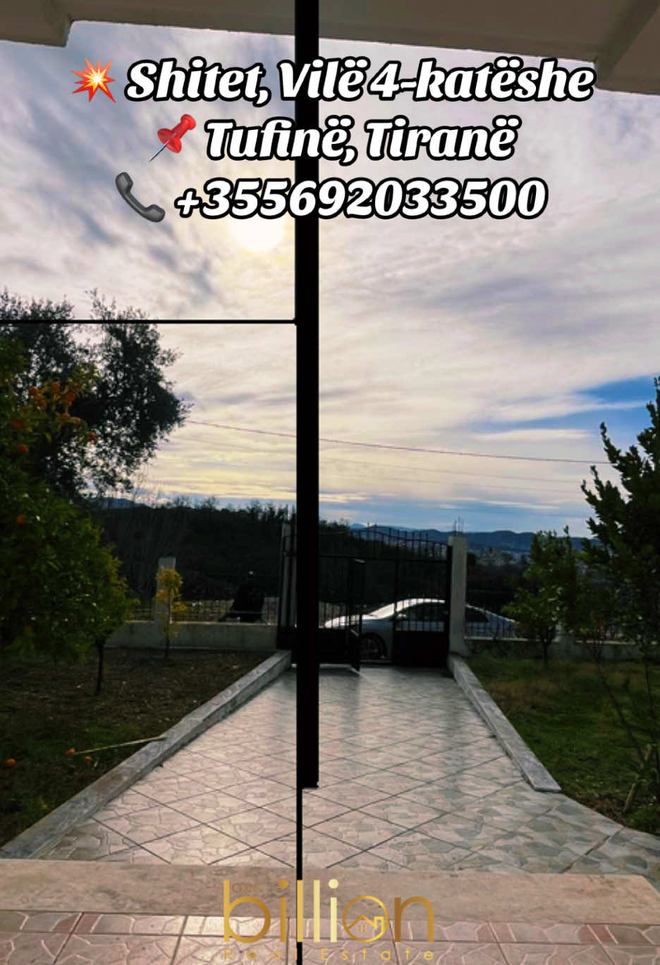 💥 Shitet, Vilë 4-katëshe 📌 Tufinë, Tiranë 📐 637 m² 💵 445 000 Euro  🔑 Organizimi: 4 ambiente ndenje dhe gatimi 8 dhoma gjumi 4 tualete 4 ballkone Magazinë 🏡 Vila është e pabanuar më parë dhe ofron punime të shkëlqyera, me mure dopio tulle dhe izolim të avancuar. Ka instalime ngrohje për kaldajë dhe oxhak që shoqëron çdo kat të vilës. 🌆 Ka një pamje të mrekullueshme të Tiranës, ndërsa vendodhja ofron qetësi dhe ajër të pastër – ideal për banim. Për informacion më të detajuar ose për të planifikuar një vizitë, na kontaktoni: 📞 +355692033500 🔗 https://billionrealty.al/property/13357/shitet-vile-ne-tufine-637-m2-billion3900.html  . . . . #BillionGGGroup #forsale #newhome #house #realestateinvesting #luxuryhomes #realestate #blerjeshtepie #pasuritepaluajtshme #shtepineshitje #apartamenteneshitje #albania #fyp #fypppppppppppppp  