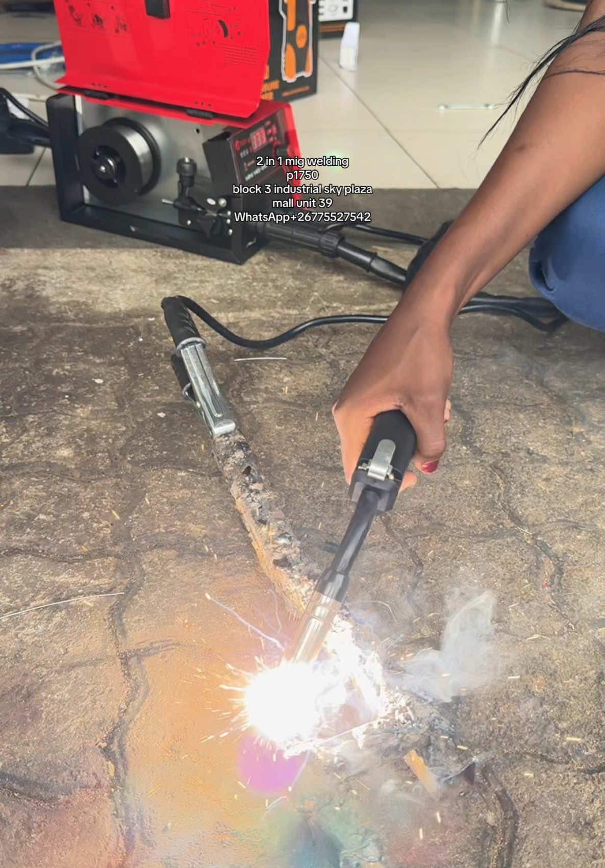 2 in 1 mig welding p1750 block 3 industrial sky plaza mall unit 39 #botoolsstore #unit39 #skyplaza #gaborone #powertools #migwelding #botoolsstore #titokbotswana🇧🇼❤️ 