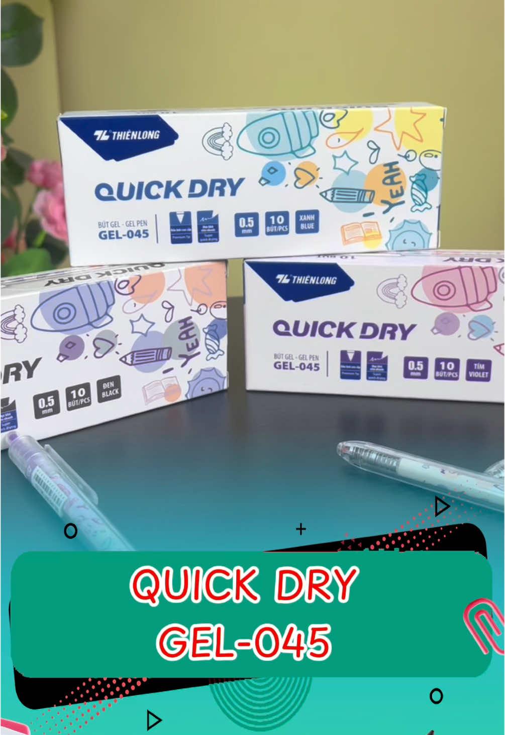 Bút Quick Dry Gel-045, siêu đáng yêu #thienlongshop #butbithienlong #thienlong #butbithienlong #butbi #butgelhocsinh #xuhuong #review #viral 