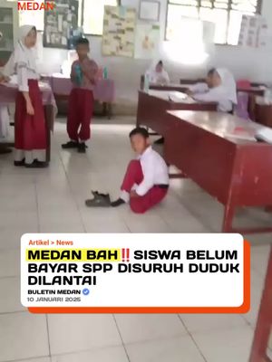 Tidak Mampu Bayar SPP, Siswa Ini Belajar Dilantai! 