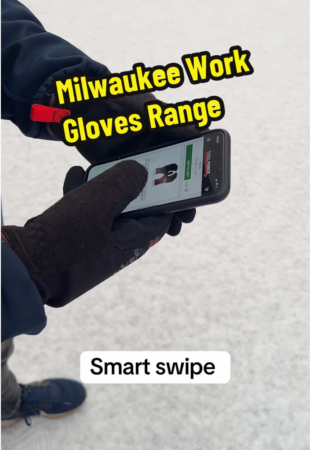 You need a great work glove in these cold conditions 🥶 Milwaukee says, nothing but heavy duty 💪 #milwaukee #gloves #workgloves #winter #wintergloves