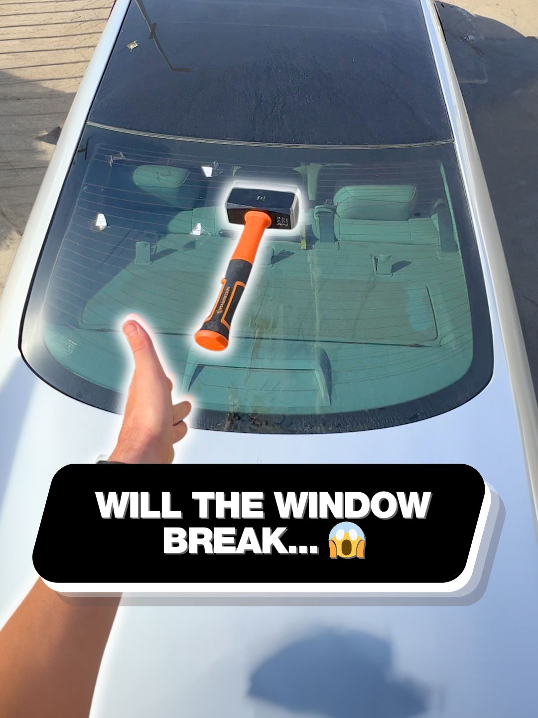 I thought it would break sooner… 😮 #car #window #test