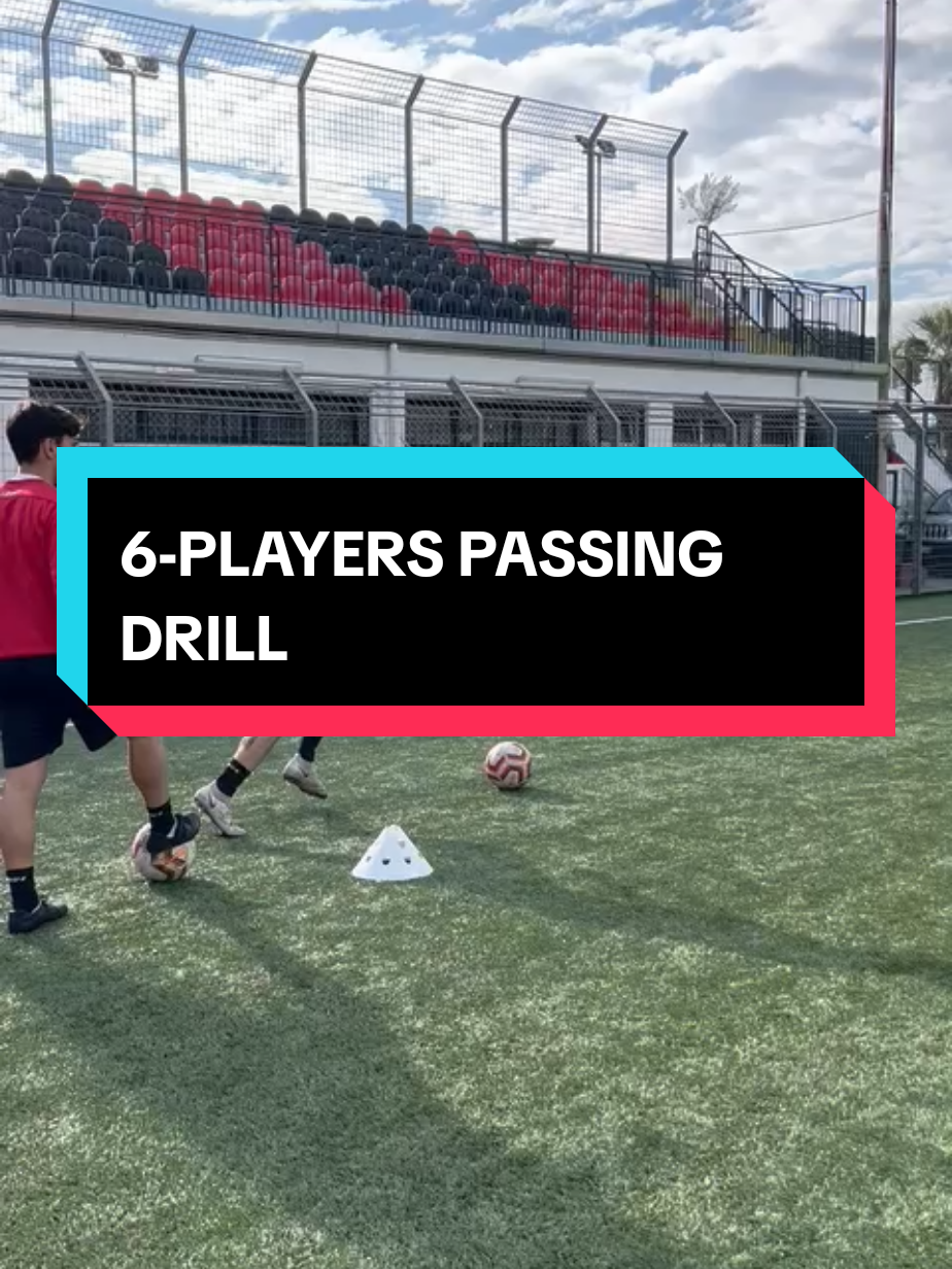 6-PLAYERS PASSING DRILL ⚽  #mistercacace #6players #passingdrills #allenamentocalcio #esercizicalcio #calcio #u17 