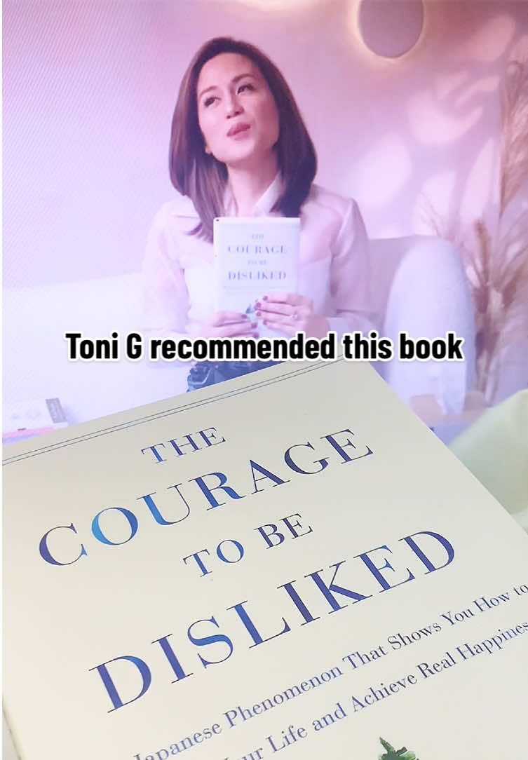 when toni g recommended this book 'the courage to be disliked' #thecouragetobedisliked #bookrecommendations #bookrec 