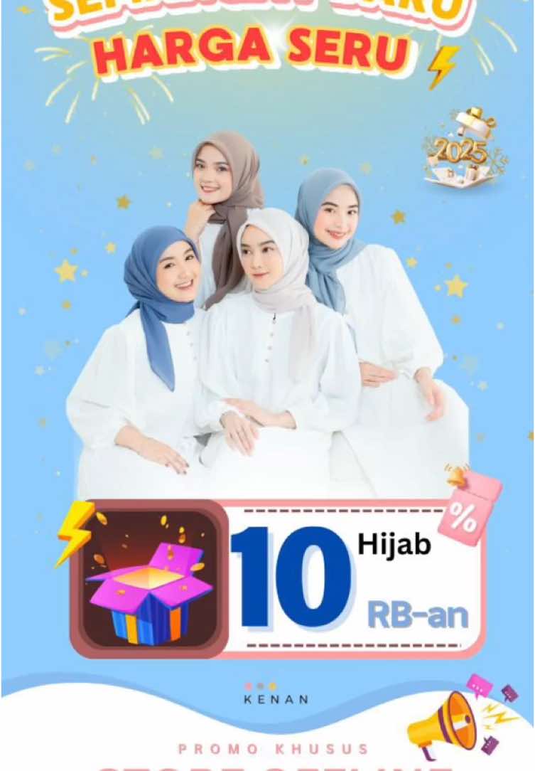 Beli hijab segiempat hanya 10RB?!! Buat bestnan yang suka stok banyak segiempat di lemari, tenang aja minnan kasih tau cara supaya bestnan anti boncos, cukup beli di minimum order 10k bestnan dapatin Segiempat Bella Square‼️ apalagi kalo bestnan punya besti yang sama sama suka segiempat barengan beli buat dapatin hijab nya🥳 Jangan lupa datang ke Offline Store Kenan Hijab Indonesia ya😍 ##kenanhijab##kenanhijabindonesia ##kenanhijabviral##kenanhijabinstant ##kenanhijabofficial##coveredinconfidence ##kenanhijabrekomendasi #dailyinstankenanhijab