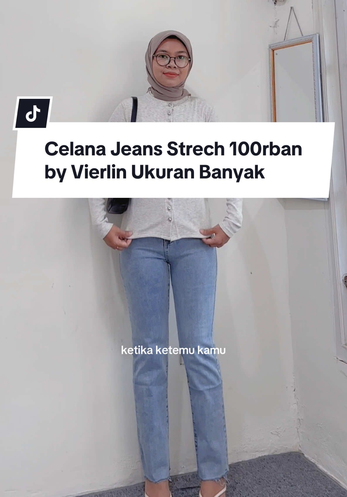 aku pake M yaap #celanajeans #jeans #jeanswanita #jeansoutfit #jeansviral #celanajeanswanita #jeansmurah #celanajeansmurah #jeanswanitamurah #fyp 