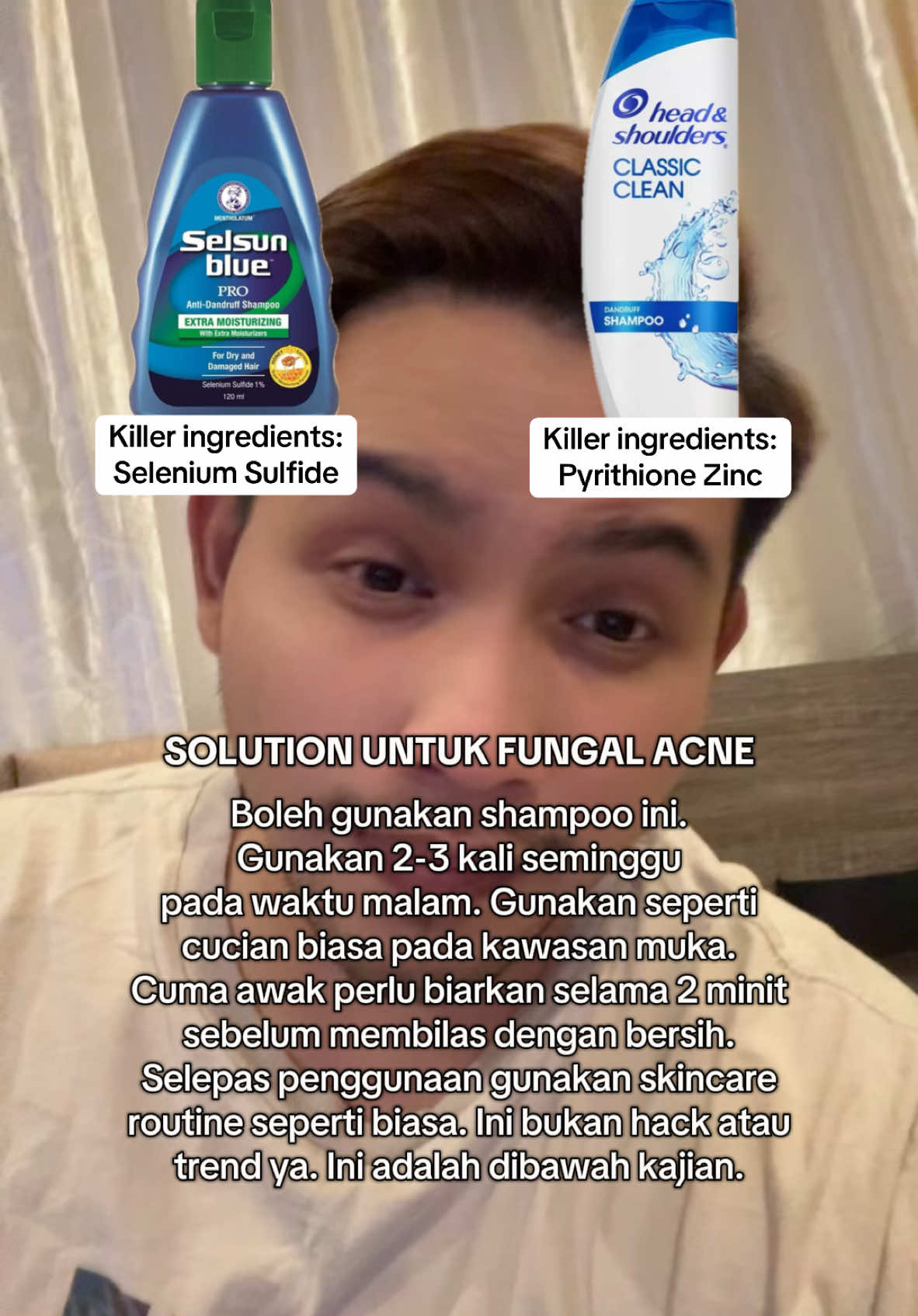 Saya tahu ramai di antara awak semua yang sedang suffer dengan fungal acne. Di sini saya sediakan solution untuk selesaikan masalah fungal acne awak. The important thing is consistent. Semoga bermanfaat! 😊 #fyp #tiktokguru #skincaretips #LearnOnTikTok #fungalacne #shampoo #beautytips 