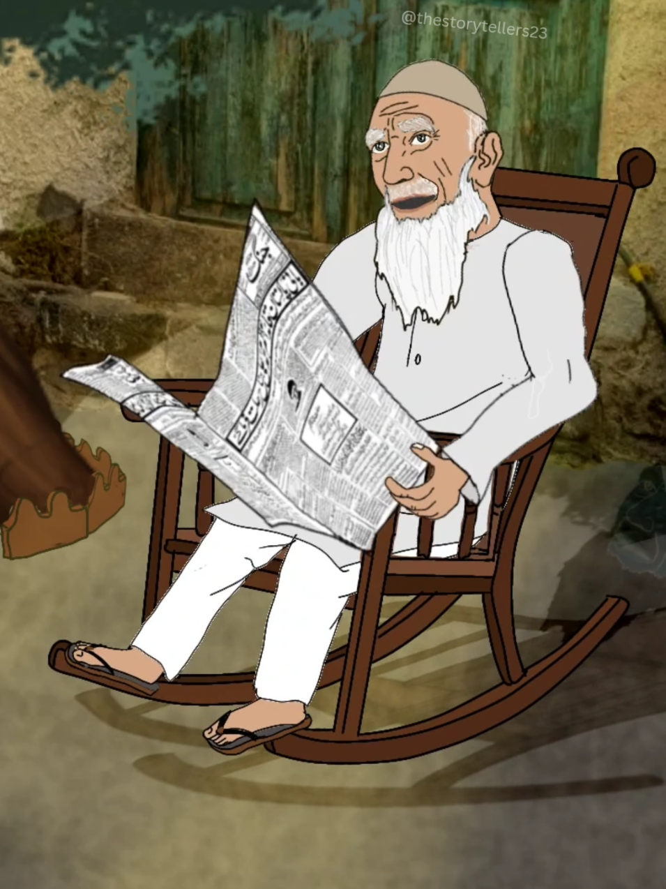 Grandfather's love.... میں چھو کے تمکو دیکھوں...💔 . . . . .  #foryou #foryoupage #foryoupageofficiall #fyp #dada #grandfather #grandparents #nostalgia #childhood #animation #memories #trending #90s #viral 