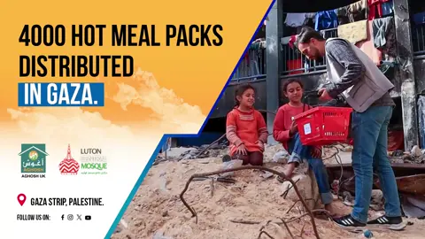 𝟒,𝟎𝟎𝟎 𝐇𝐨𝐭 𝐌𝐞𝐚𝐥𝐬 distributed 🇵🇸  Luton Central Mosque 🍲 Thanks to Luton family  🫶🏼 #Alkhidmat #AghoshUK #Charity #Donation #donatenow #Uk #Luton