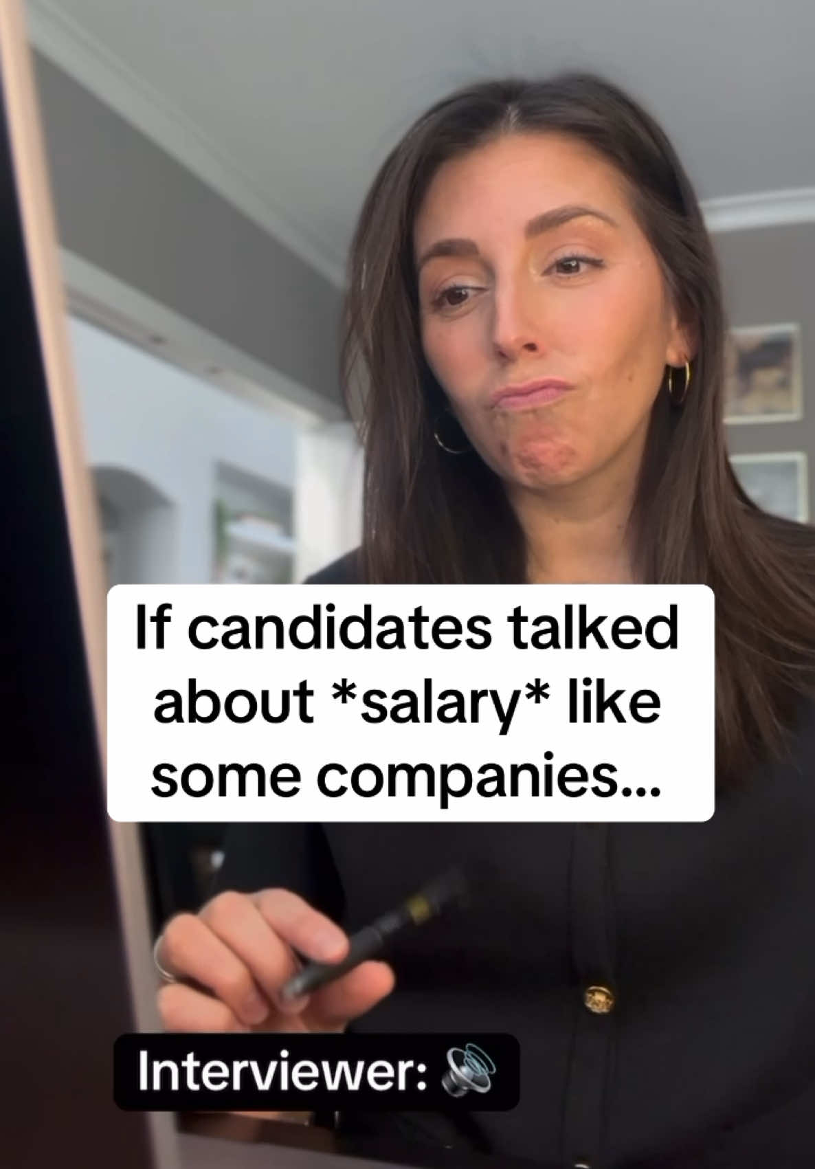 Raise your hand if you want more pay transparency in interviews 🙋🏻‍♀️  #interviewing #interviewer #interviewquestions #hiring #hiringmanager #interview #interviewtips #hr #humanresources #corporatetok #recruitertok 