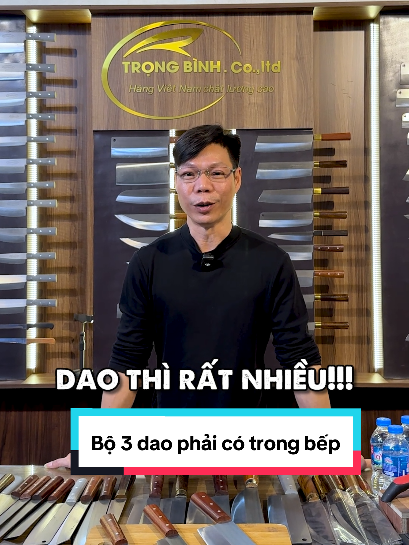 Bộ 3 dao bếp cần có trong căn bếp của mọi nhà! #xuongdaotrongbinh #daobep #daothucong #xuhuong #TikTokShop 