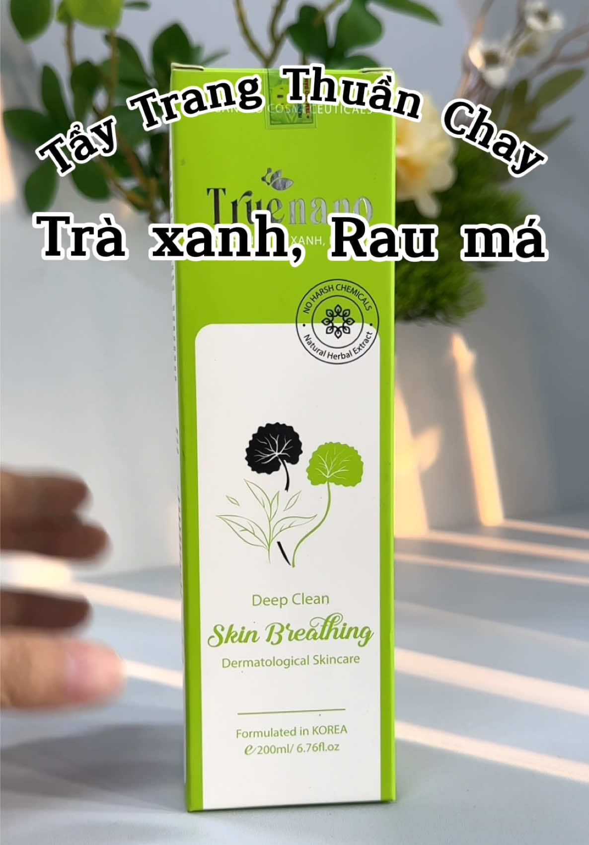 Tẩy trang thuần chay 🌱 Dịu nhẹ, phù hợp cho mọi loại da 🤭🤭  #hunathipharma #truenano #taytrangquocdan #traxanh #rauma #thuanchay #lanhtinhchomoilanda #2025 #dontet #viralvideo #viralvideo #viraltiktok #xuhuong 