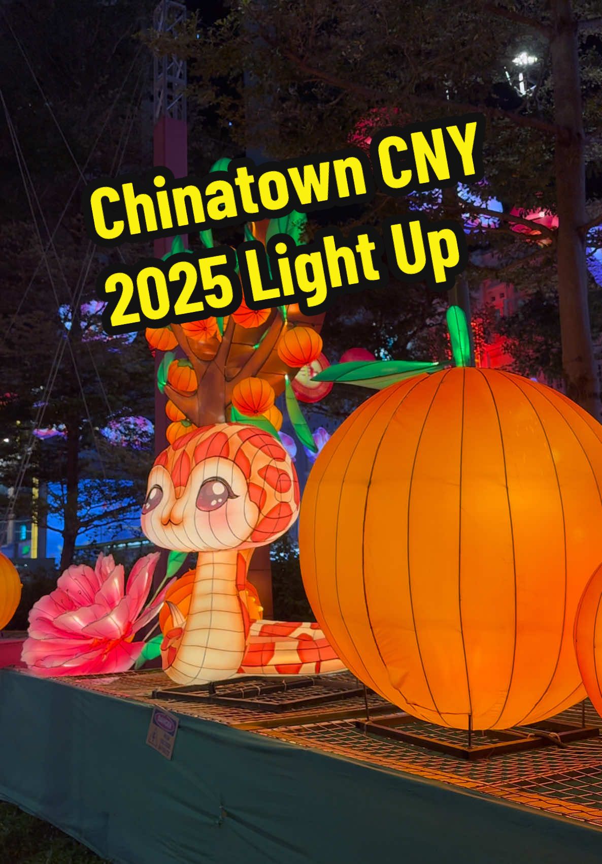 🐍🍊Chinatown Chinese New Year 2025 Street Light-Up🏮🧨 #singapore #chinesenewyear #chinatownsingapore #lightupcny #lunarnewyear #农历新年 #蛇年 #beautifulnight #exploresg #fyp #tiktoksg 