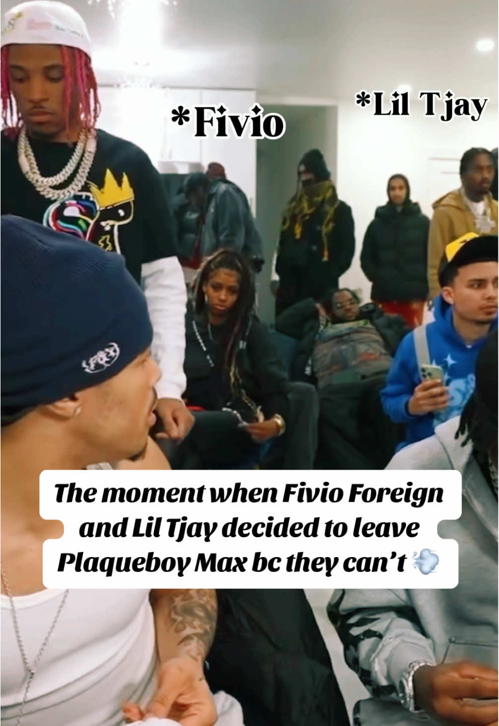 The moment when Fivio Foreign and Lil Tjay decided to leave Plaqueboy Max bc they can’t 💨 #plaqueboymax #amp #faze #kaysan #fyp #fivio #fivioforeign #popsmoke #liltjay #41 #CapCut 