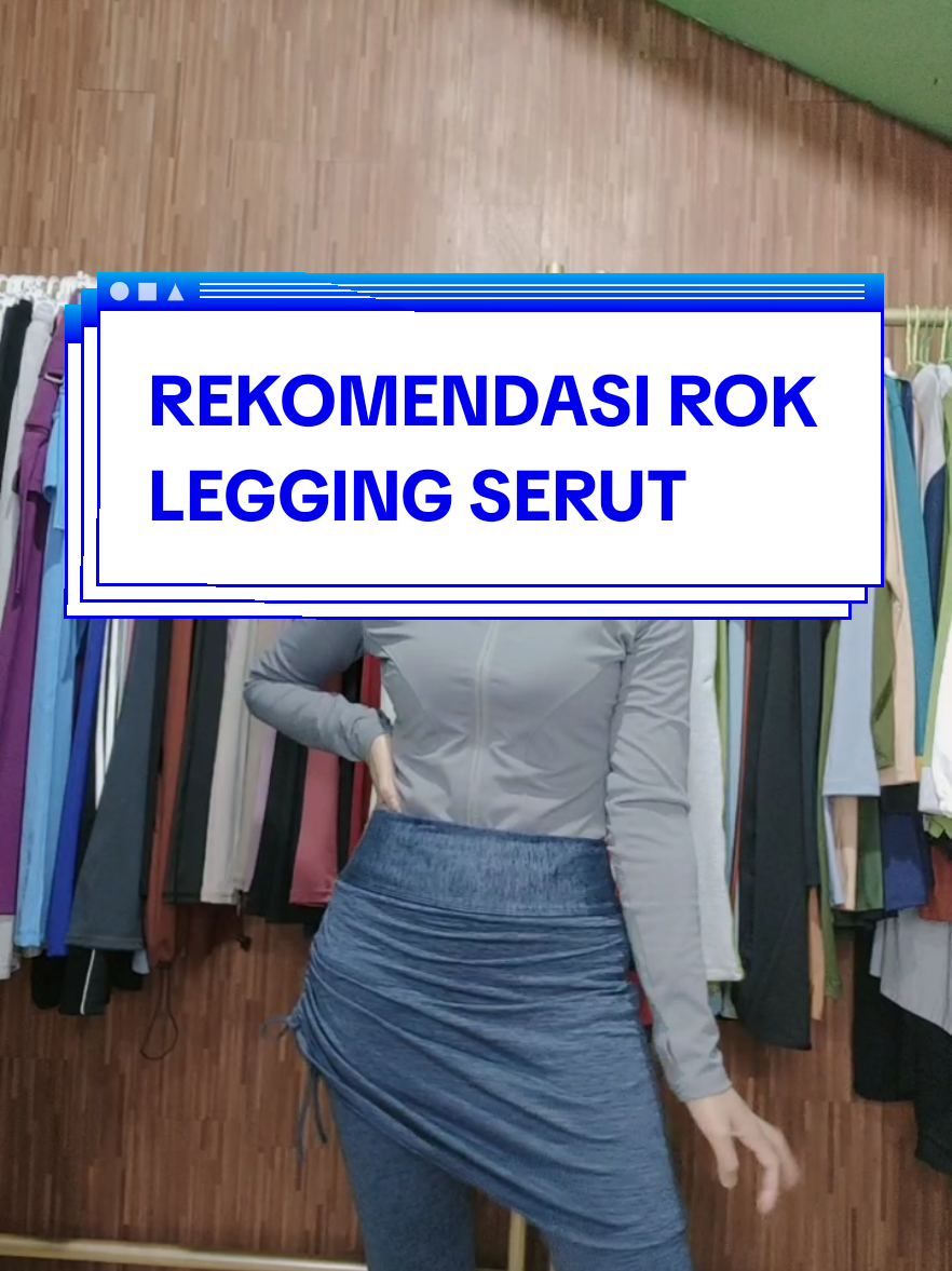 rekomendasi rok legging bahan poliester spandek premium, nyaman banget muat di BB 40-80kg  #bajuolahraga #wibgajian #roklegging 